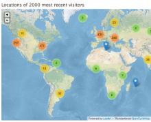 IP Geolocation V&M with Leaflet MarkerCluster